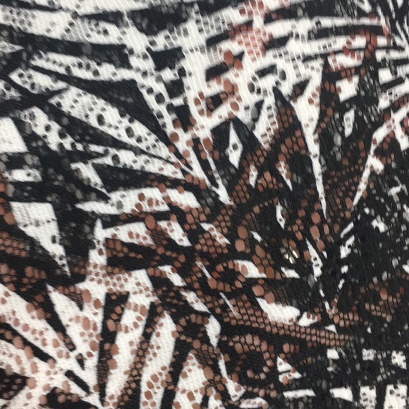 Mario Serrani palm leaf beach swimsuit cover up s - Picture 6 of 6